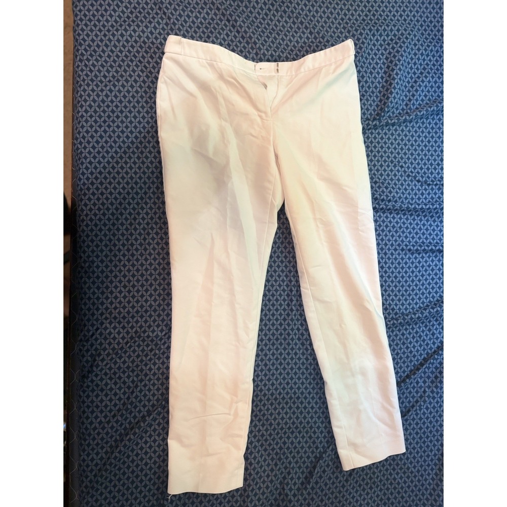 Calvin Klein Highline Tapered Leg Ankle Length Pants White Size 6